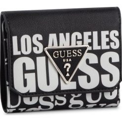 Duży Portfel Damski GUESS - Analise (VP) Slg SWVP74 05430 BML. Czarne portfele damskie Guess, z aplikacjami, ze skóry ekologicznej. Za 259,00 zł.