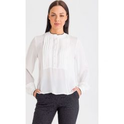 KOSZULA twinset. Czarne koszule damskie Twinset, bez wzorów, eleganckie, bez kołnierzyka, bez rękawów. Za 719,00 zł.