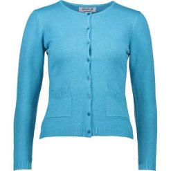 Kardigan w kolorze turkusowym. Niebieskie kardigany damskie marki Cashmere & Jackets, s, bez wzorów, z kaszmiru, bez rękawów, bez kaptura. W wyprzedaży za 150,95 zł.