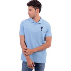 Koszulki polo: Koszulka polo w kolorze błękitnym