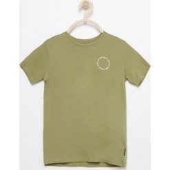 T-shirty chłopięce: T-shirt z nadrukiem na plecach – Khaki