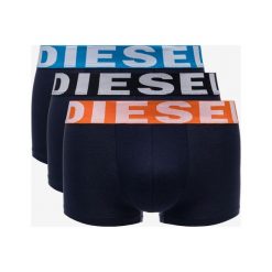 Diesel 3-pack Bokserki Czarny. Czarne bokserki męskie Diesel, bez wzorów, z elastanu. Za 180,95 zł.