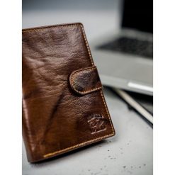 Portfel męski skórzany RFID Always Wild N4L-Bc brąz - Brązowy. Pomarańczowe portfele męskie ALWAYS WILD, bez wzorów. Za 59,99 zł.