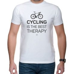 Koszulka T-SHIRT Cyclist Therapy. Koszulki męskie studioixi, m, z nadrukiem, bez kołnierzyka. Za 75,00 zł.