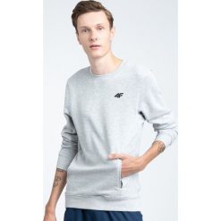 Bluza męska BLM001 - jasny szary melanż. Szare bluzy męskie marki 4f, m, bez wzorów, z bawełny, bez kołnierzyka, bez rękawów, bez kaptura. Za 99,99 zł.