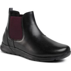 Sztyblety GEOX - U Damian B U940HB 043B CC0241 Black/Bordeaux. Czarne sztyblety męskie Geox, ze skóry, bez zapięcia. W wyprzedaży za 339,00 zł.