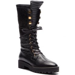 Kozaki STUART WEITZMAN - Elspeth YL96194 Black Turin. Czarne buty zimowe damskie Stuart Weitzman, ze skóry. Za 2569,00 zł.