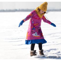 Sukienka salonowa ARCTIC DAY. Szare sukienki dziewczęce marki Pakamera, eleganckie. Za 149,00 zł.
