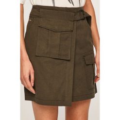 G-Star Raw - Spódnica. Szare spódniczki damskie G-Star RAW, na co dzień, s, bez wzorów, z bawełny, retro, midi, proste. W wyprzedaży za 299,90 zł.