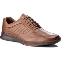 Derby męskie: Półbuty CLARKS - Tynamo Race 261199097 Tan Leather