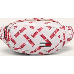 Tommy Jeans - Nerka. Białe nerki damskie Tommy Jeans, w paski, z poliesteru, małe, bez dodatków. Za 249,90 zł.