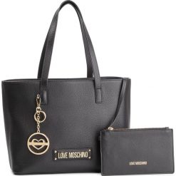 Torebka LOVE MOSCHINO - JC4350PP17L60000 Nero. Czarne torebki klasyczne damskie marki Love Moschino, bez wzorów, ze skóry, klasyczne, duże, bez dodatków. Za 1199,00 zł.