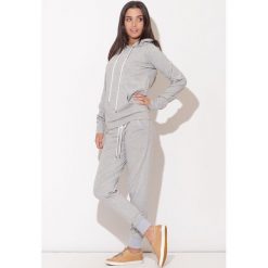Szara Bluza Kangurka z Kapturem. Szare podkoszulki damskie marki Molly.pl, s, bez wzorów, bez rękawów. Za 99,99 zł.