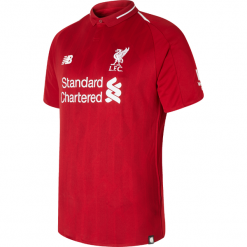 Koszulka Liverpool LFC Home Kit - MT830000RDP. Czerwone koszulki sportowe męskie marki New Balance, s, z haftami, z poliesteru, do piłki nożnej. W wyprzedaży za 229,99 zł.