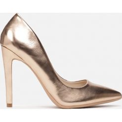 Szampańskie Szpilki Macey. Żółte szpilki Born2be, eleganckie. Za 89,99 zł.
