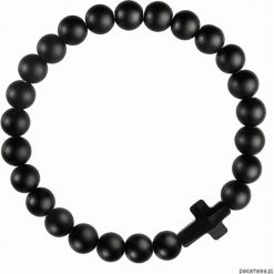 Męska bransoletka onyksy, kryształ SWAROVSKI®. Czarne bransoletki męskie marki Pakamera, z onyksem. Za 101,00 zł.