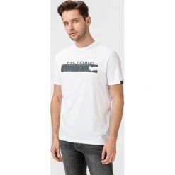 GAS Scuba/S Denim L. Koszulka Biały Wielokolorowy. Białe podkoszulki męskie Gas, s, z nadrukiem, z bawełny, z krótkim rękawem. Za 163,95 zł.