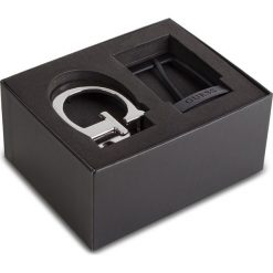 Pasek Męski GUESS - GIF020 LEA35 BLB. Niebieskie paski męskie marki Guess, w paski, ze skóry ekologicznej. Za 349,00 zł.