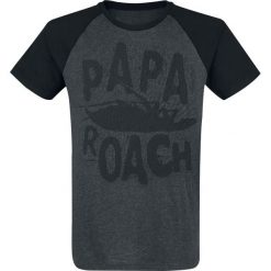 T-shirty męskie: Papa Roach Logo T-Shirt ciemnoszary/czarny