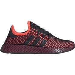 Adidas Originals Deerupt Tenisówki Czarny Czerwony. Czerwone trampki męskie adidas Originals, bez wzorów, z materiału, bez zapięcia. Za 323,95 zł.