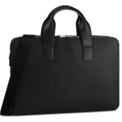 Torba na laptopa LACOSTE - Computer Bag NH2921CE Black 000. Czarne torby męskie skórzane Lacoste, ze skóry. W wyprzedaży za 869,00 zł.