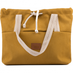 Torebka shopper "BAGGERKA", kolor żółty. Żółte torby damskie na zakupy me&BAGS, bez wzorów, na ramię, duże, bez dodatków. Za 219,00 zł.