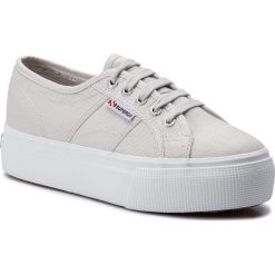 Tenisówki SUPERGA - 2790 Acotw Linea Up And Down S0001L0 Grey Seashell G04. Brązowe półbuty damskie Superga, bez wzorów, z gumy, bez obcasa, na koturnie, bez zapięcia. W wyprzedaży za 189,00 zł.