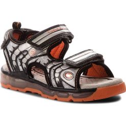 Sandały GEOX - J S. Android B.B J820QB 01454 C1006 S Grey. Szare sandały męskie Geox, ze skóry ekologicznej, bez zapięcia. W wyprzedaży za 189,00 zł.