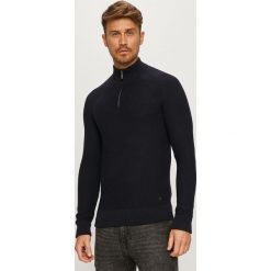 Strellson - Sweter. Niebieskie swetry męskie Strellson, xl, bez wzorów, z bawełny, bez kołnierzyka, bez kaptura. Za 549,90 zł.