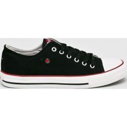 Lee Cooper - Tenisówki. Czarne trampki męskie Lee Cooper, bez wzorów, z materiału, bez zapięcia. Za 99,90 zł.