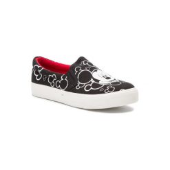 MICKEY&FRIENDS CP40-63DSTC. Czarne trampki dziewczęce Mickey&Friends, bez wzorów, z materiału, bez zapięcia. Za 69,99 zł.