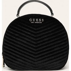 Guess Jeans - Plecak. Niebieskie plecaki damskie Guess Jeans, z aplikacjami, z bawełny. Za 559,90 zł.