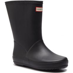 Kalosze HUNTER - Kids First Classic KFT5003RMA Black. Czarne kalosze dziewczęce marki Hunter. W wyprzedaży za 159,00 zł.