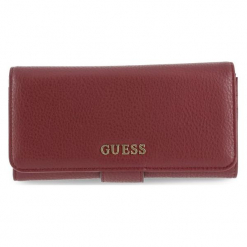 Guess Portfel Damski Burgund. Czerwone portfele damskie Guess, z aplikacjami. Za 289,00 zł.