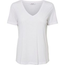 Pieces Koszulka damska Lucy Ss V-neck Top Noos Bright White (rozmiar S). Białe koszulki damskie Pieces, s, bez wzorów, bez kołnierzyka, bez rękawów. W wyprzedaży za 38,00 zł.