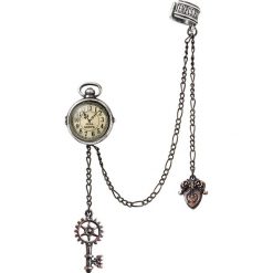 Alchemy Gothic Uncle Albert's Timepiece Kolczyk - Earpin standard. Szare kolczyki damskie marki Alchemy Gothic. Za 79,90 zł.