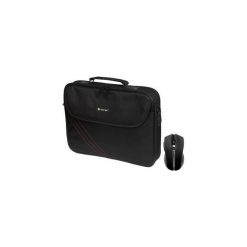 Tracer Torba Na Notebooka 15,6 Bonito Bundle 2 + Mysz Bezprzewodowa. Czarne torby na laptopa Tracer, w paski, z poliesteru. Za 59,00 zł.