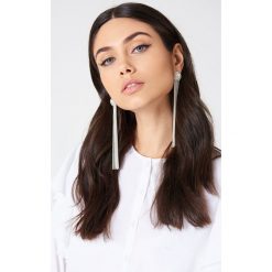 Kolczyki damskie: NA-KD Accessories Łańcuszkowe kolczyki chwosty – Silver