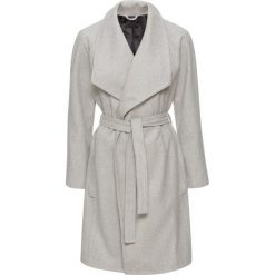 Krótki płaszcz z wykładanym kołnierzem bonprix jasnoszary melanż. Szare płaszcze damskie marki bonprix, melanż, eleganckie, krótkie. Za 109,99 zł.
