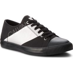 Trampki CALVIN KLEIN JEANS - Antonio SE8590 Black/Silver. Czarne półbuty męskie Calvin Klein Jeans, na co dzień, bez wzorów, z jeansu, bez zapięcia. W wyprzedaży za 229,00 zł.