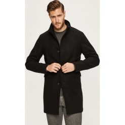 Selected - Płaszcz. Czarne płaszcze męskie Selected, s, bez wzorów, z poliesteru, klasyczne, bez kaptura. W wyprzedaży za 399,90 zł.