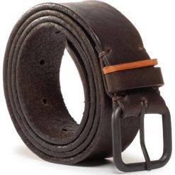 Pasek Męski WRANGLER - Contrast Loop Belt W0D4U1X85 Brown. Pomarańczowe paski męskie Wrangler, w paski, ze skóry. Za 189,00 zł.