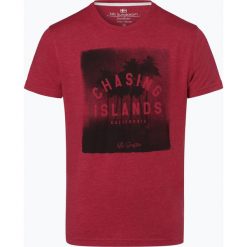 Nils Sundström - T-shirt męski, różowy. Różowe t-shirty męskie Nils Sundström, m, z nadrukiem, z bawełny, eleganckie, bez kołnierzyka. Za 49,95 zł.