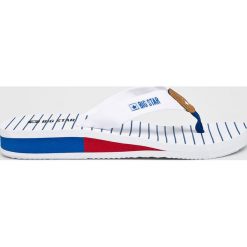 Big Star - Japonki. Białe klapki damskie BIG STAR, bez wzorów, z materiału, bez obcasa, na obcasie. Za 49,90 zł.