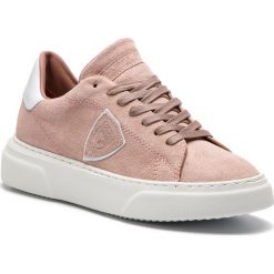 Sneakersy PHILIPPE MODEL - Temple BGLD X001 Cipria. Różowe półbuty damskie Philippe Model, ze skóry. W wyprzedaży za 699,00 zł.