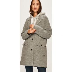 Roxy - Płaszcz. Czarne kurtki damskie Roxy, s, bez wzorów, z bawełny, klasyczne, bez kaptura. W wyprzedaży za 499,90 zł.