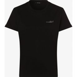 Opus - T-shirt damski – Slowo, czarny. Czarne t-shirty damskie Opus, bez wzorów, z bawełny, bez kołnierzyka. Za 139,95 zł.