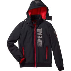 Kurtka softshell Regular Fit bonprix czarny. Czarne płaszcze męskie bonprix, m, bez wzorów, z materiału. Za 89,99 zł.