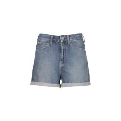 Szorty i Bermudy G-Star Raw 3301 ULTRA HIGH SHORT. Niebieskie bermudy damskie marki G-Star RAW, retro. Za 244,30 zł.