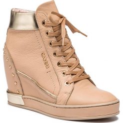 Sneakersy CARINII - B5095 N50-J16-000-C98. Brązowe półbuty damskie marki Carinii, ze skóry. Za 519,00 zł.